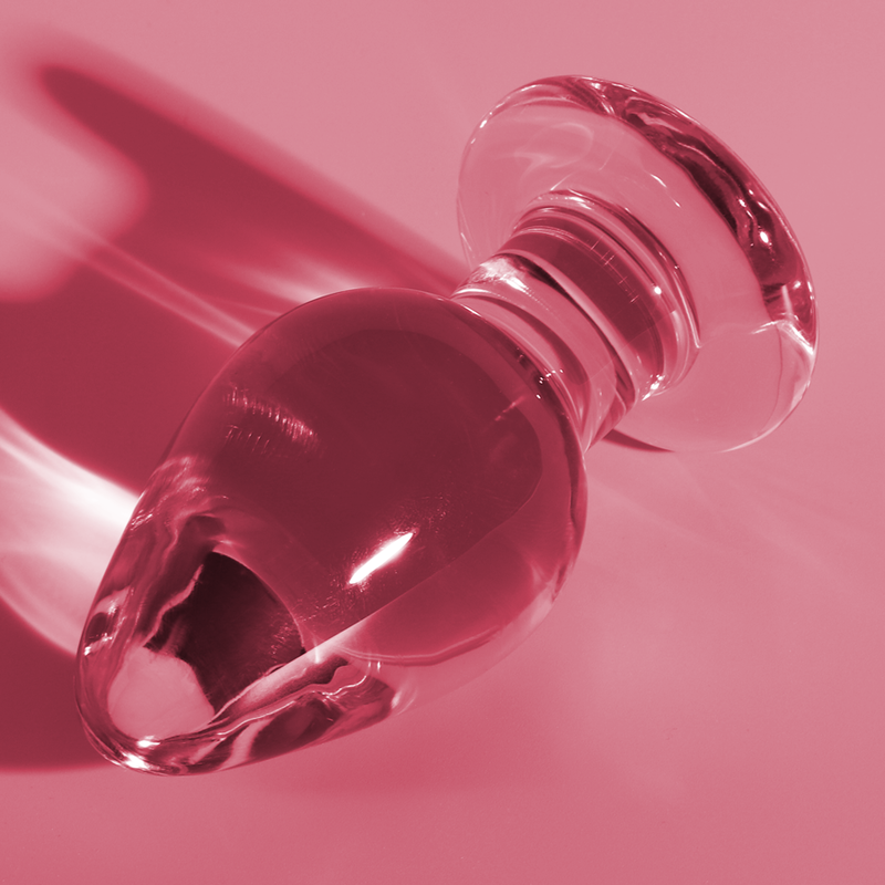 NEBULA SERIES BY IBIZA analplugg i rosa borosilikatglas 11 cm