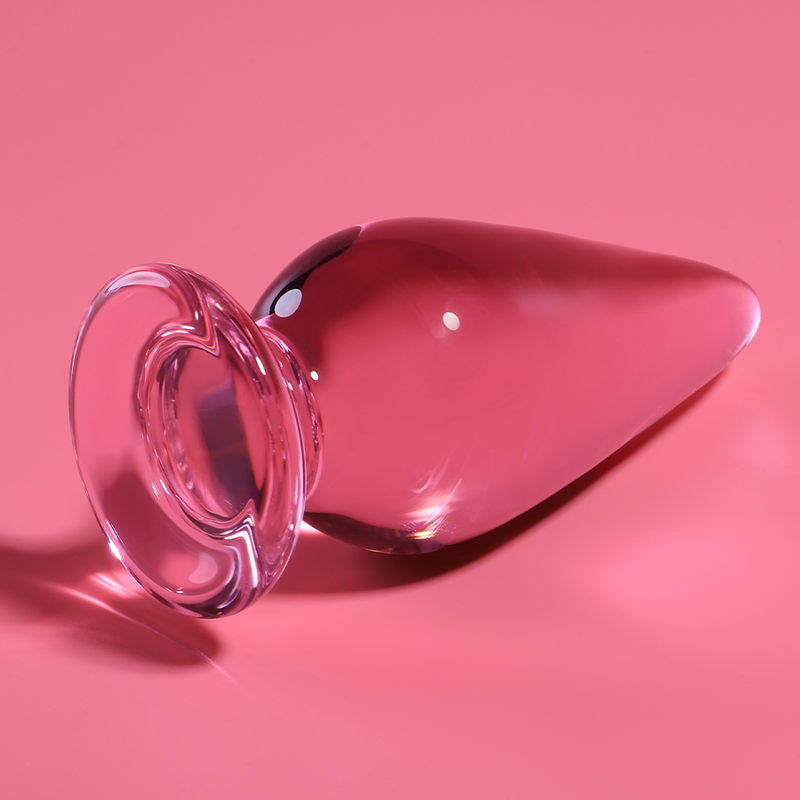 NEBULA SERIES BY IBIZA analplugg i borosilikatglas rosa 11 cm