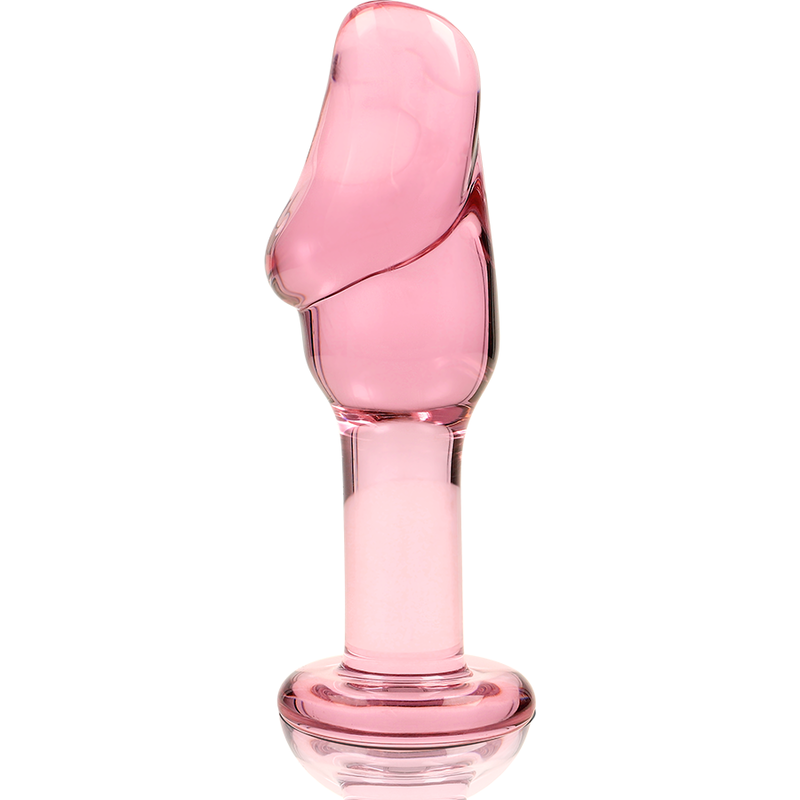 NEBULA SERIES BY IBIZA - MODEL 6 ANAL PLUG BOROSILICATE GLASS PINK 12,5 CM -O- 4 CM