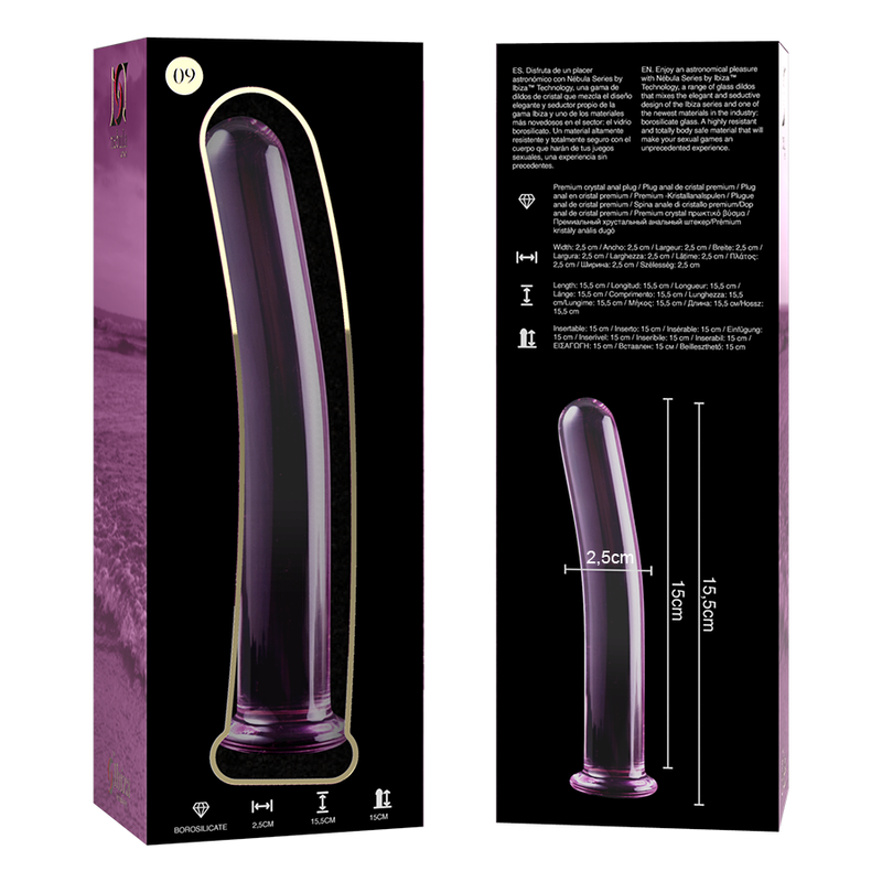NEBULA SERIES BY IBIZA Model 9 dildo i borosilikatglas rosa