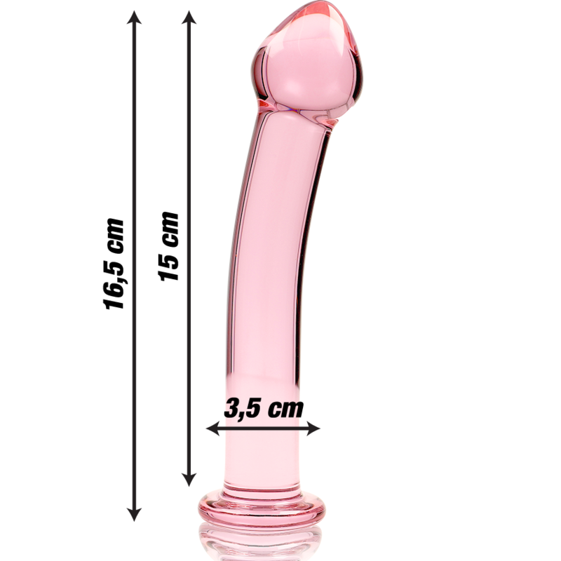 NEBULA SERIES BY IBIZA Model 11 Dildo i rosa borosilikatglas
