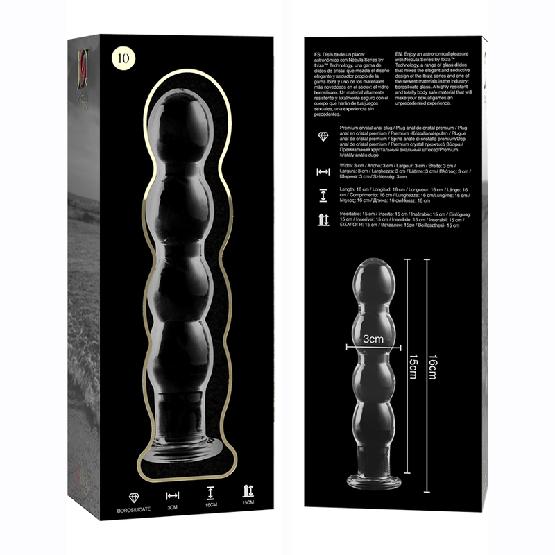 NEBULA SERIES BY IBIZA Model 10 dildo i borosilikatglas