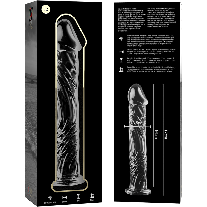 NEBULA SERIES BY IBIZA dildo i borosilikatglas 17 cm