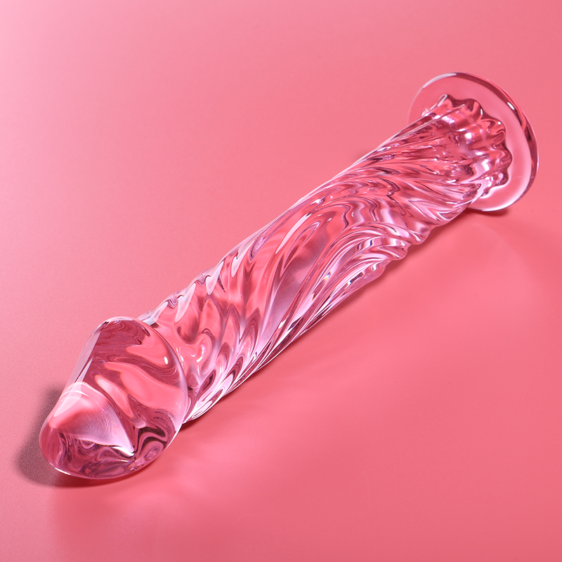 NEBULA SERIES BY IBIZA - Model 12 dildo i borosilikatglas rosa 17 cm