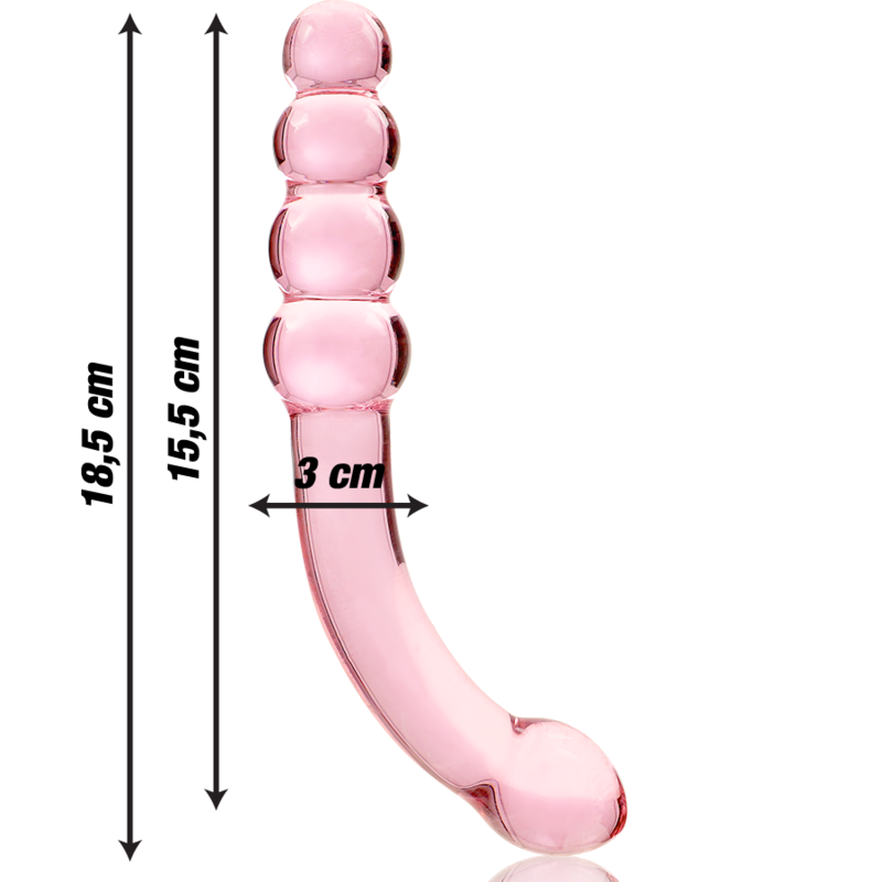 NEBULA SERIES BY IBIZA Model 14 dildo i rosa borosilikatglas