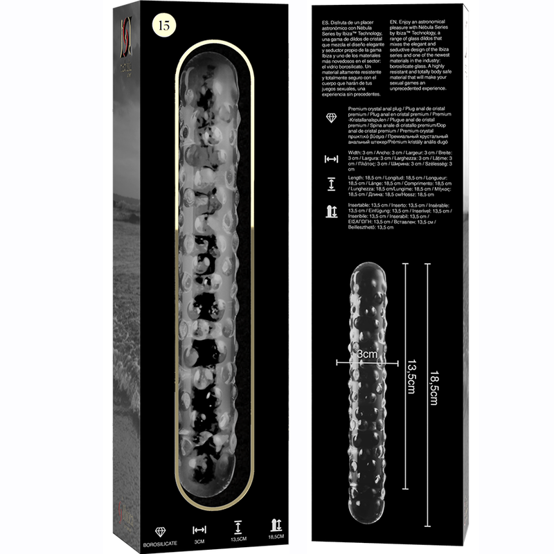 NEBULA SERIES BY IBIZA Model 15 dildo i borosilikatglas