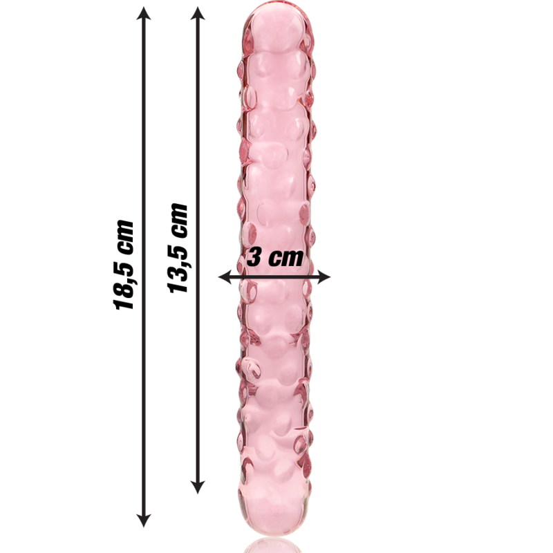 NEBULA SERIES BY IBIZA Model 15 dildo i borosilikatglas rosa