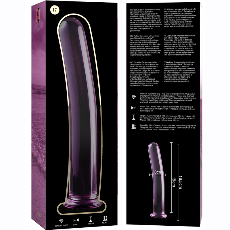 NEBULA SERIES BY IBIZA Model 17 dildo i rosa borosilikatglas