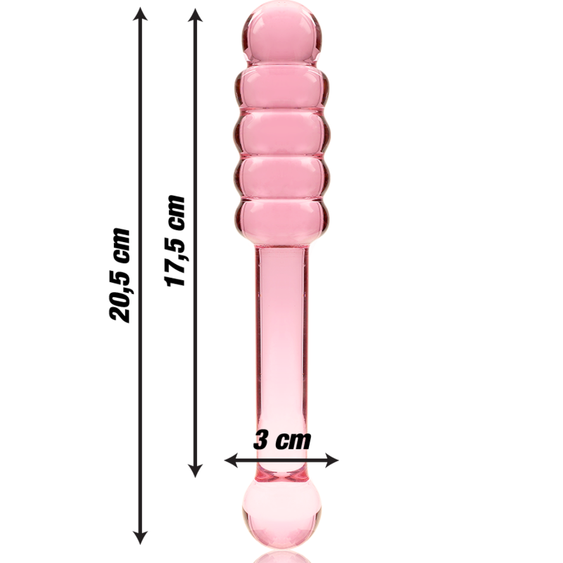 NEBULA SERIES BY IBIZA Model 20 dildo i borosilikatglas rosa