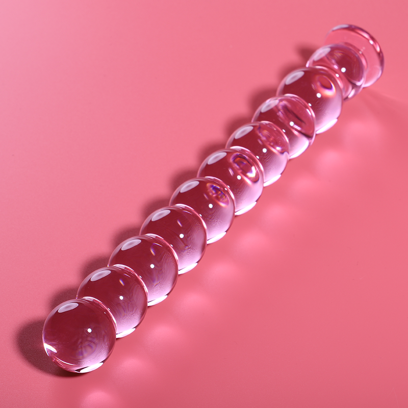 NEBULA SERIES BY IBIZA dildo i borosilikatglas, rosa, 21.5 cm