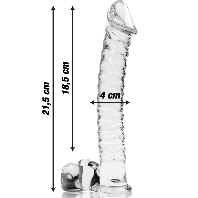 NEBULA SERIES BY IBIZA - Model 23 dildo i klart borosilikatglas