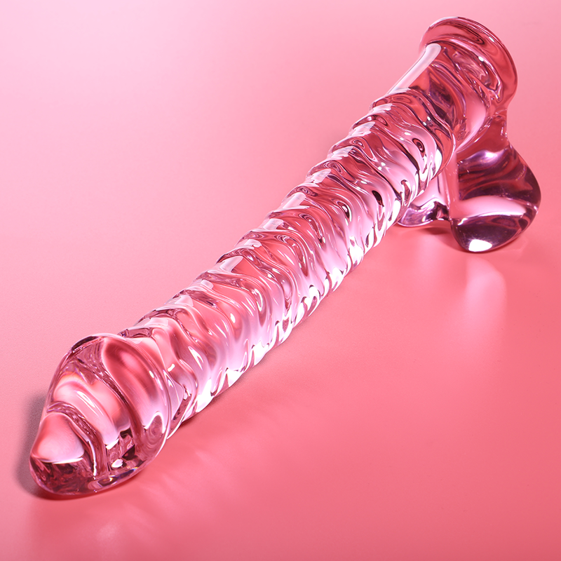 NEBULA SERIES BY IBIZA Dildo i borosilikatglas, rosa, 21.5 cm