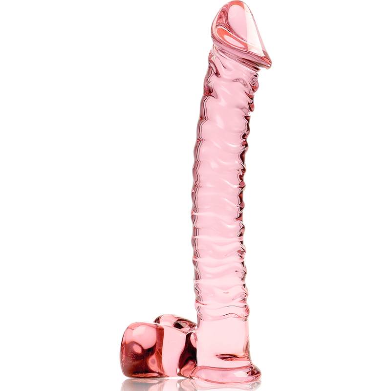 NEBULA SERIES BY IBIZA Dildo i borosilikatglas, rosa, 21.5 cm