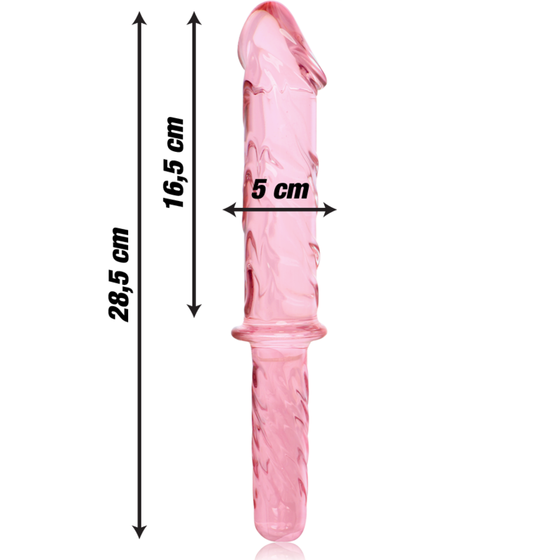 NEBULA SERIES BY IBIZA - Dildo i borosilikatglas rosa 28.5 cm