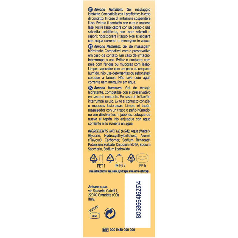 CONTROL Almond Hammam Massagegel 3 i 1 200 ml