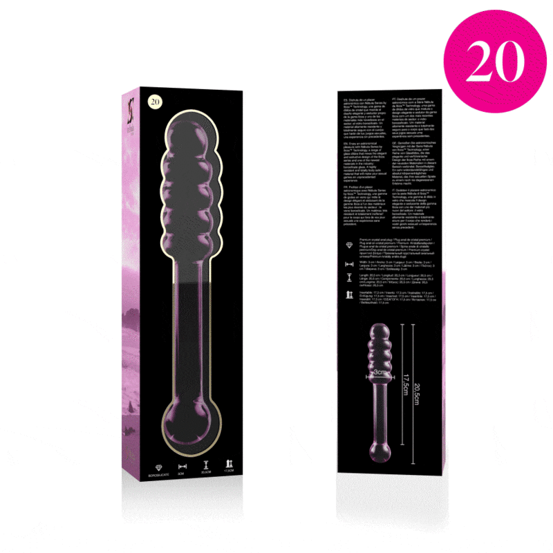 NEBULA SERIES BY IBIZA Model 20 dildo i borosilikatglas rosa