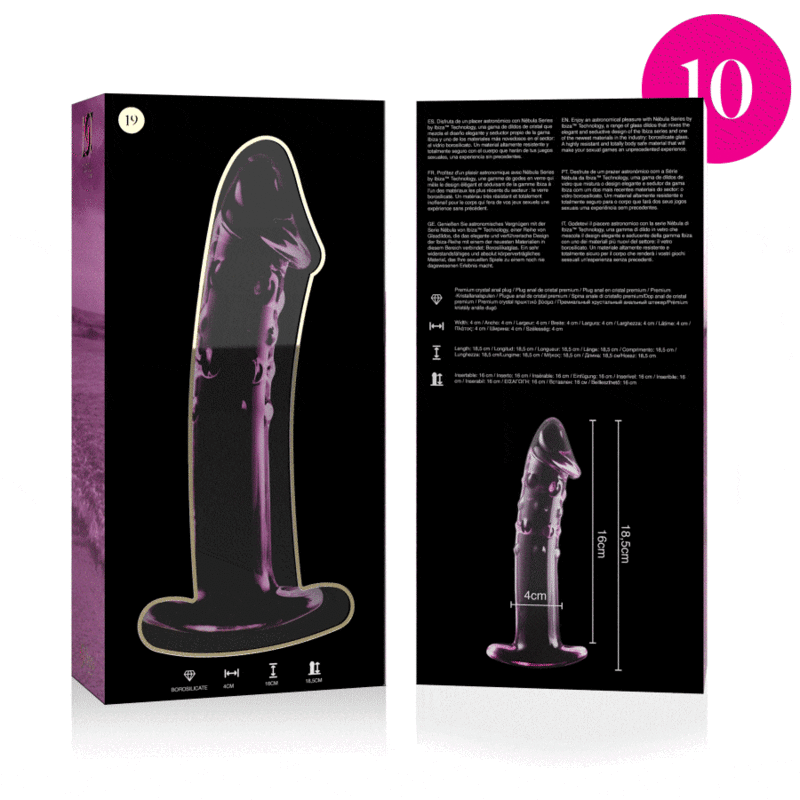 NEBULA SERIES BY IBIZA Model 19 dildo i rosa borosilikatglas