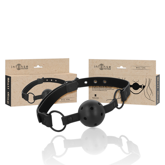 INTENSE - FETISH VEGANSK LÄDER BALL GAG
