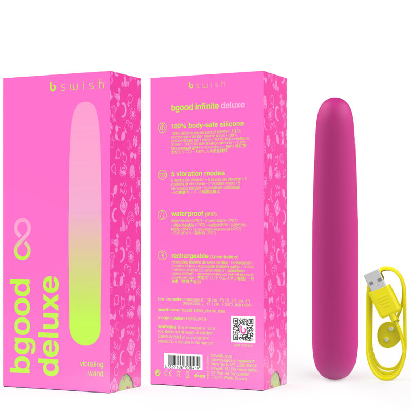 B SWISH BGOOD INFINITE DELUXE vibrator i rosa silikon