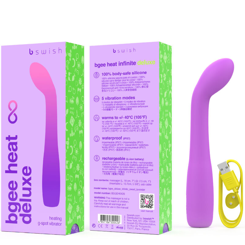 Bgee Heat Infinite Deluxe uppladdningsbar vibrator i lavendel