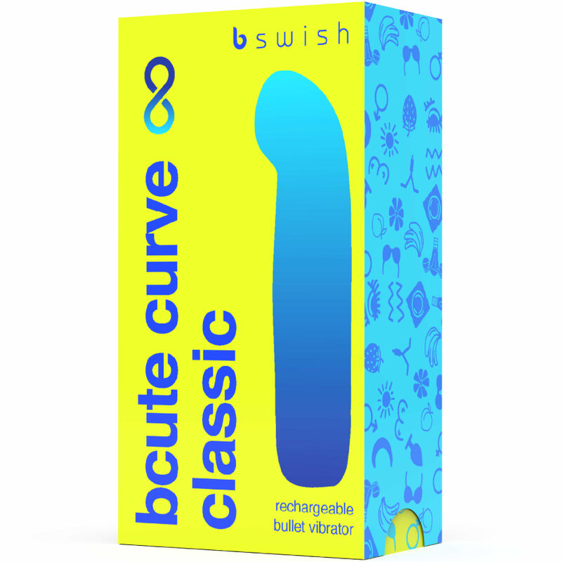 Bcute Curve Infinity Classic återladdningsbar silikonvibrator i gul färg