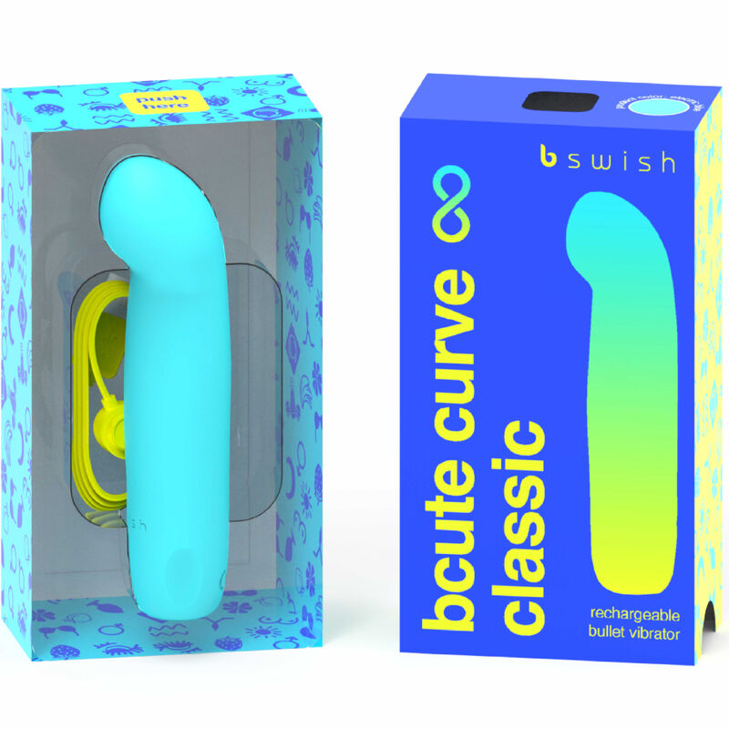 Bcute Curve Infinity Classic vibrator i blå silikon