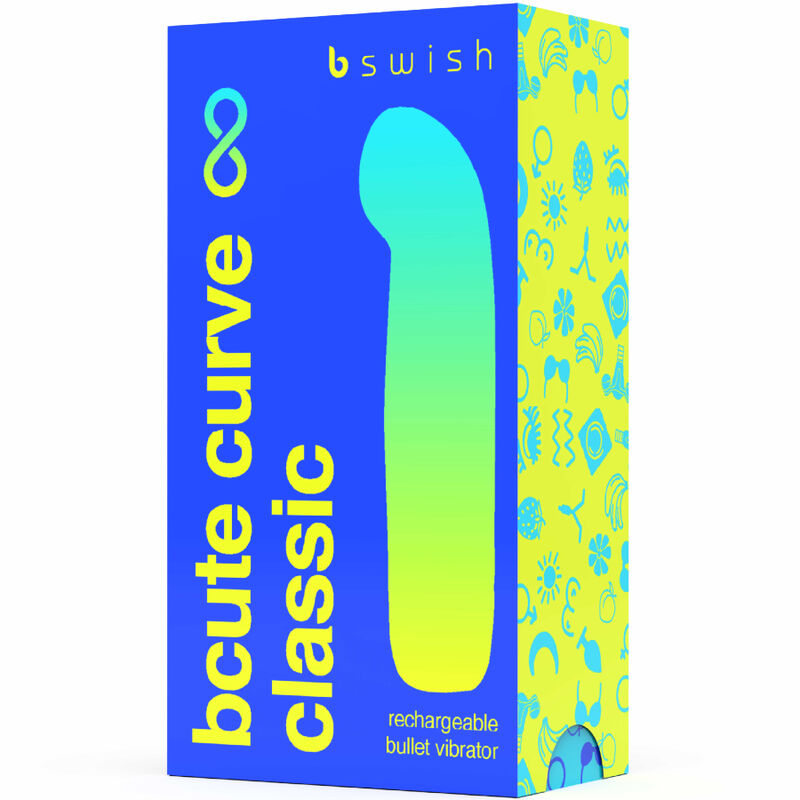 Bcute Curve Infinity Classic vibrator i blå silikon
