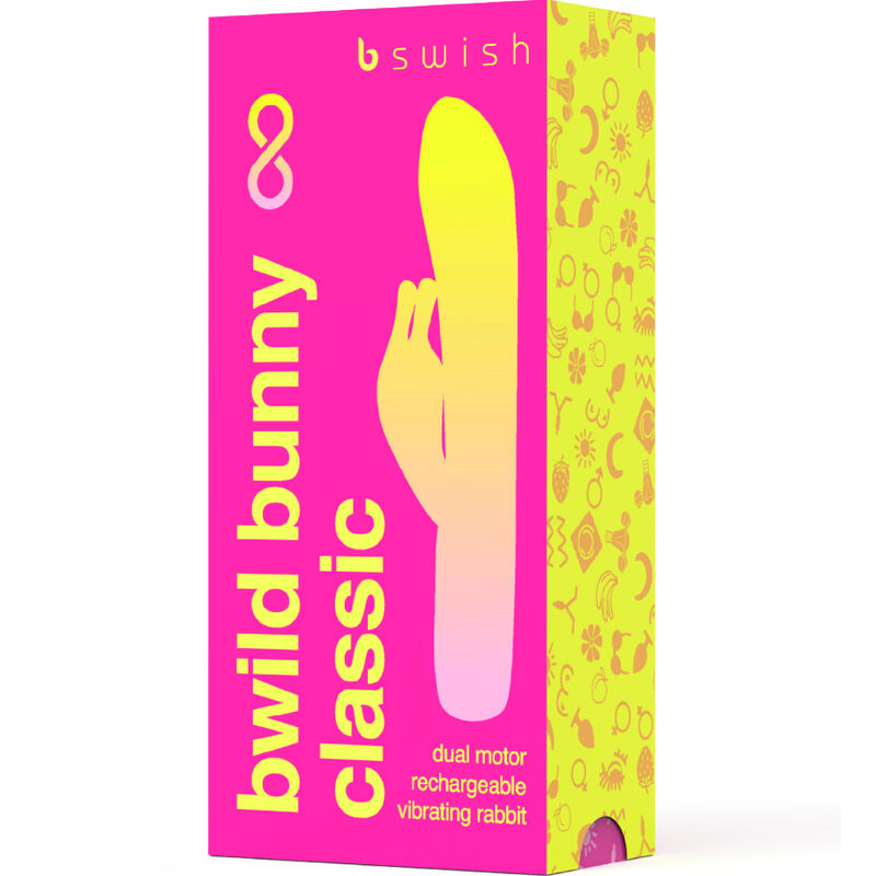 Bwild Bunny Infinite Classic vibrator i rosa silikon