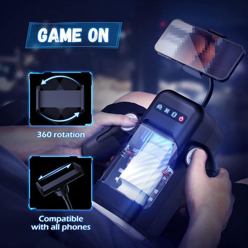 GAME CUP - Vibrerande masturbator med värmefunktion, svart
