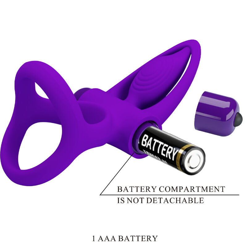 PRETTY LOVE - Vibratorring 10 vibrationer lila silikon