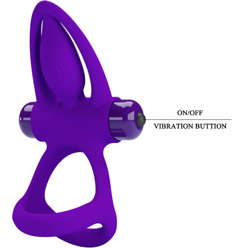 PRETTY LOVE - Vibratorring 10 vibrationer lila silikon