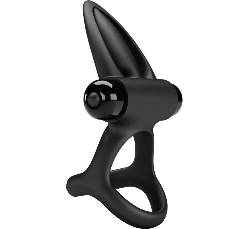 PRETTY LOVE - Vibrerande ring 10 vibrationer svart silikon