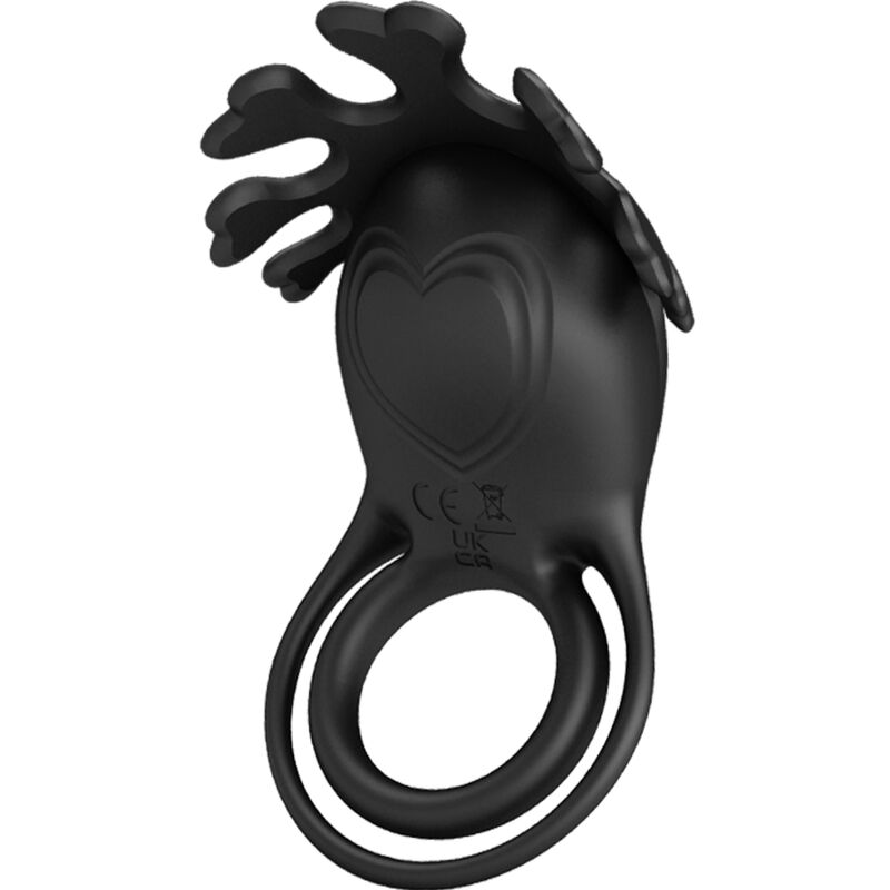 Pretty Love Ruben vibratorring i svart silikon