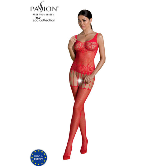 PASSION - ECO COLLECTION BODYSTOCKING ECO BS001 RÖD