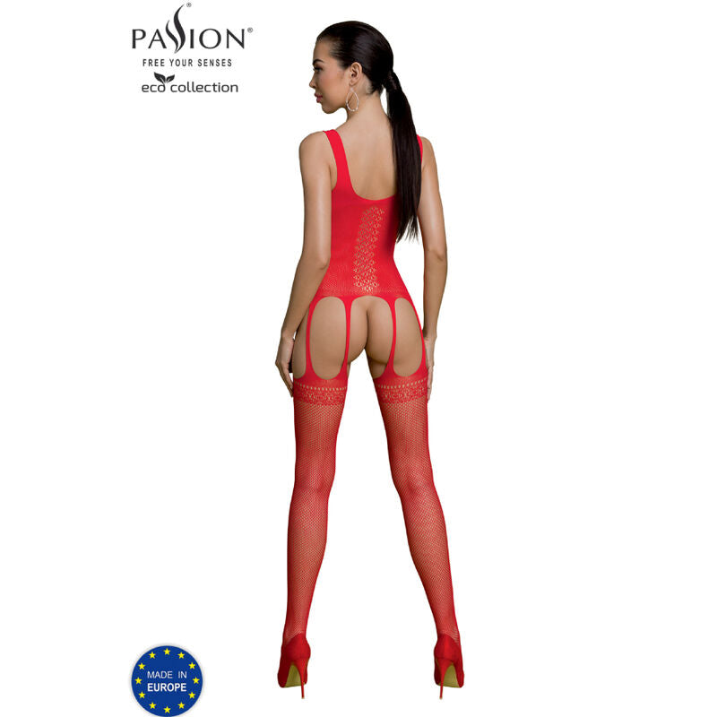 PASSION - ECO COLLECTION BODYSTOCKING ECO BS007 RÖD