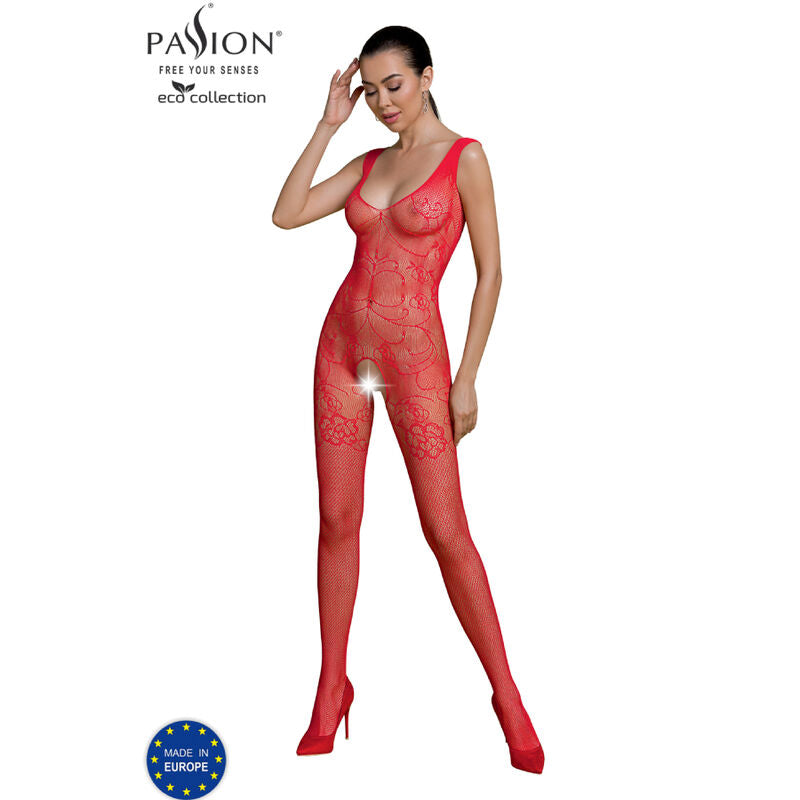 PASSION - ECO COLLECTION BODYSTOCKING ECO BS012 RÖD