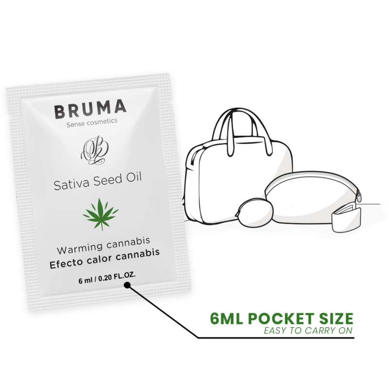 BRUMA Sativa Seed Oil Glidgel med cannabis smak 6 ml