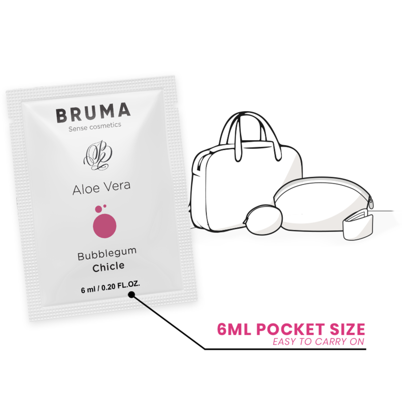 BRUMA Aloe Vera glidgel med bubbelgumssmak 6 ml