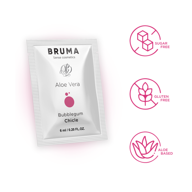 BRUMA Aloe Vera glidgel med bubbelgumssmak 6 ml
