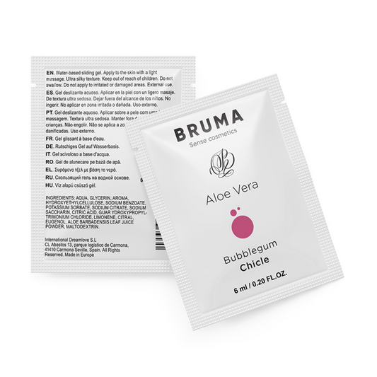 BRUMA Aloe Vera glidgel med bubbelgumssmak 6 ml