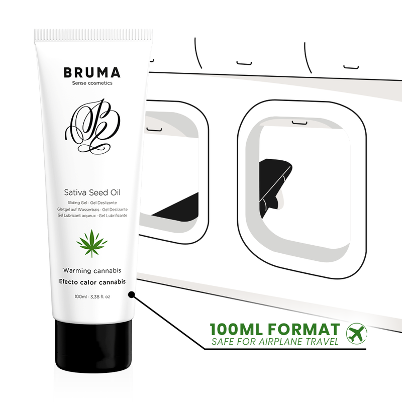 BRUMA - Sativa Seed Oil Glidgel Värmande Cannabis Smak 100 ml