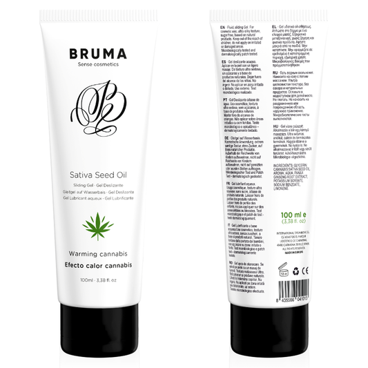 BRUMA Sativa Seed Oil Glidgel 100 ml med cannabis smak