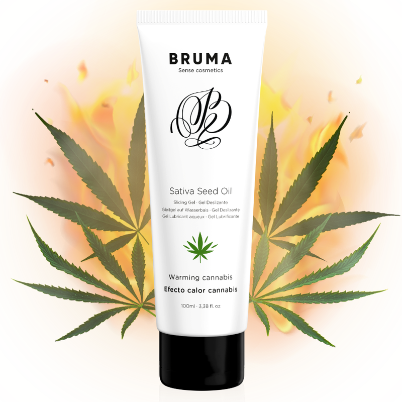 BRUMA - Sativa Seed Oil Glidgel Värmande Cannabis Smak 100 ml