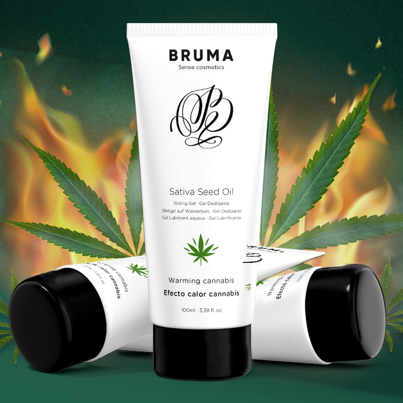 BRUMA - Sativa Seed Oil Glidgel Värmande Cannabis Smak 100 ml