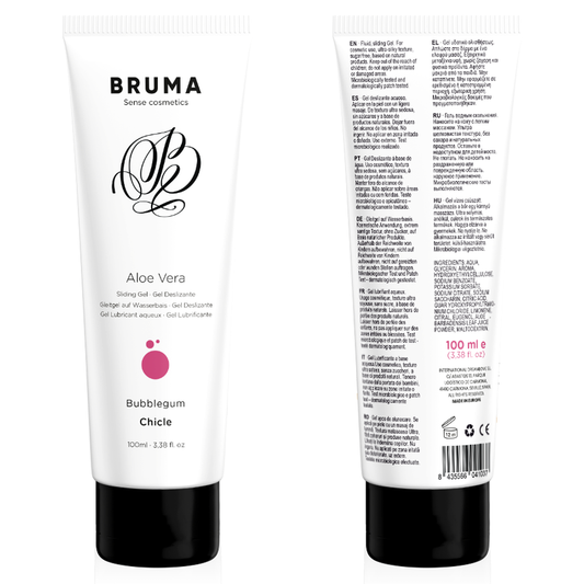 BRUMA Aloe Vera glidgel med bubblegum smak 100 ml