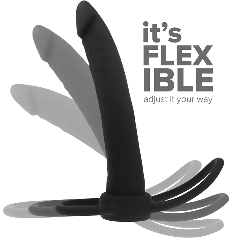 MYTHOLOGY COBI ONYX anal dildo med penis- och testikelring