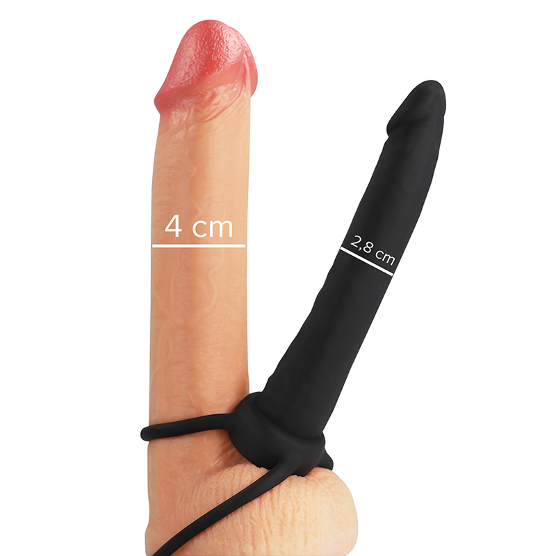 MYTHOLOGY COBI ONYX anal dildo med penis- och testikelring