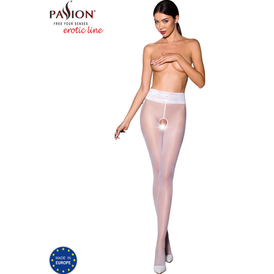 PASSION TIOPEN 008 vita strumpor 3/4 30 DEN