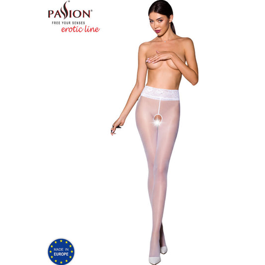 PASSION TIOPEN 008 vita strumpor 3/4 30 DEN