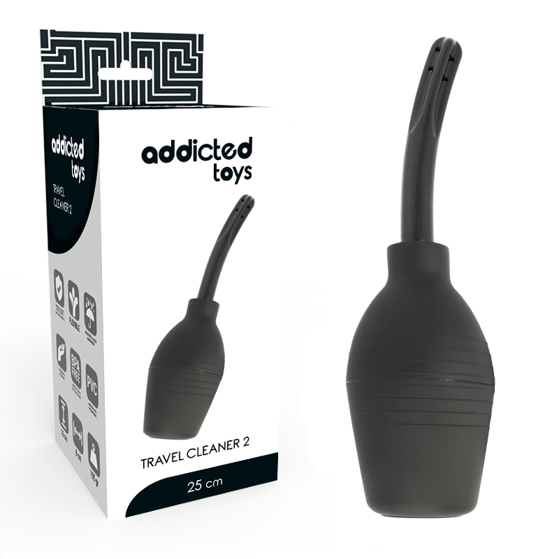 ADICCTED TOYS SQUEEZE CLEAN BLACK enema för rengöring